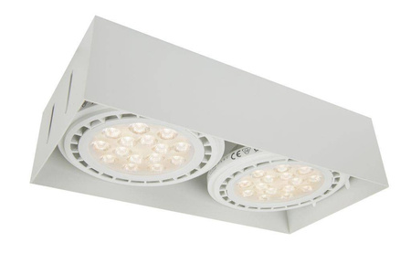 Oprawa OZZO p/t QBOX2 WH AR111 GU10 bezramkowa biała