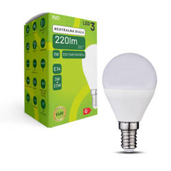 LED G45 E14  3W KULKA 220lm 4000K INQ