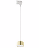 Lampa wisząca szynowa 1- fazowa biała złota zwis GX53