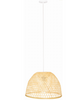 Bambusowa lampa wisząca  E27 Boho 45cm biała