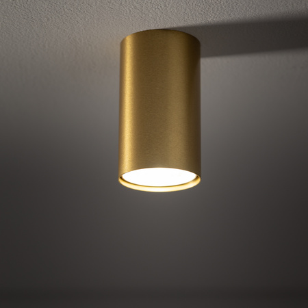 Nowodvorski Lampa punktowa natynkowa tuba mosiądz EYE S