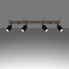 Lampa sufitowa VERDO 4 czarny