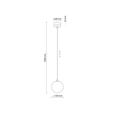 Lampa wisząca ELENA 1xG9