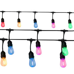 Girlanda zewnętrzna PARTY Neon C 5,6 m E27 10 x S14 filament 36V 12W