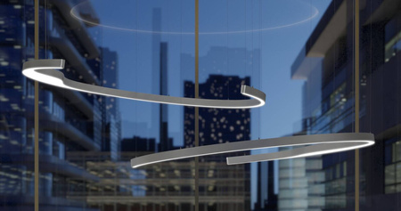 Oprawa MI-MOON, zwieszana, 83W, 3000K, bez zasilacza, 24VDC, IP20, srebrny anoda