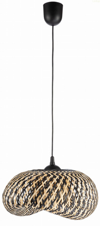 Lampa wisząca dwukolorowa BOHO bambusowa plecionka NUSA 50cm