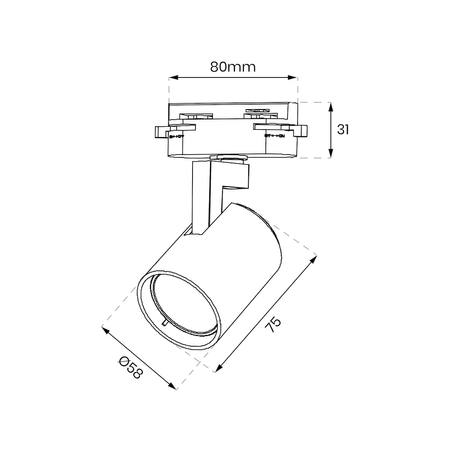 Oprawa Volf Track Biały 1xGU10