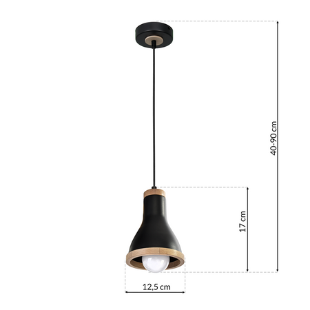 Lampa wisząca regulowana chrom 4xE27