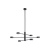 Nowodvorski Lampa wisząca czarna metalowa ORBIT
