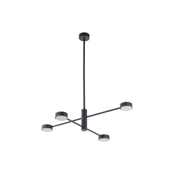 Nowodvorski Lampa wisząca metalowa czarna ORBIT