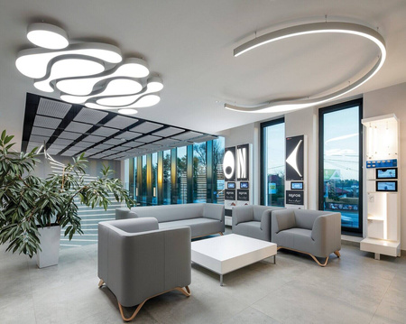 Oprawa MI-MOON, zwieszana, 83W, 3000K, bez zasilacza, 24VDC, IP20, srebrny anoda