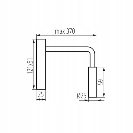 Nowoczesny kinkiet ścienny LED z włącznikiem regulowany biały