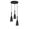 Solin 3 lampa wisząca czarna LP-181/3P BK