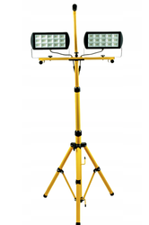 Halogen Naświetlacz LED 2x45W na statywie 6400K przenośny 9000lm