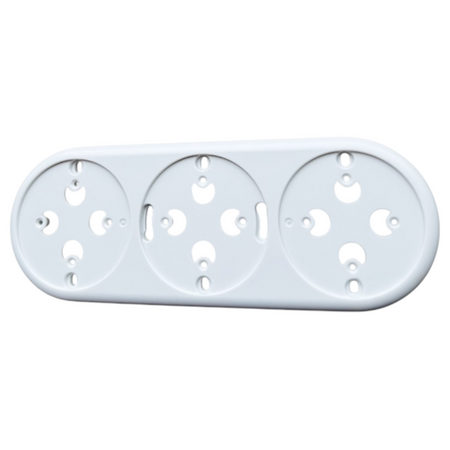 Ramka potrójna do montażu natynkowego Loftica Art biała