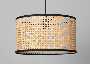 Naturalna lampa wisząca E27 Boho Huela