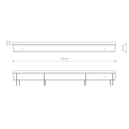 Nowodvorski Puszka czarna CAMELEON CANOPY C 1200 