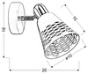 Kinkiet biały/chrom regulowany 1X40W E14 Discovery 91-62154