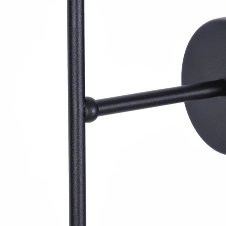 Elegancki czarno-złoty kinkiet z białym kloszem K-4916 z serii ISLA