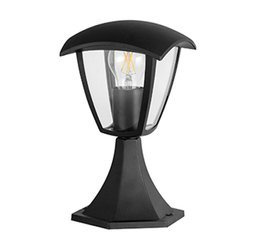 Lampa ogrodowa stojąca 1 x E27 29,5cm czarna