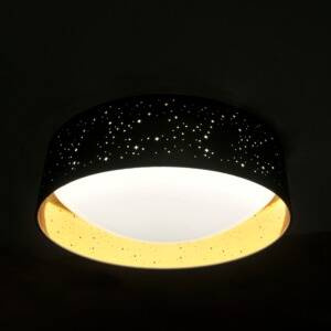 Plafon LED TULUZA czarno-złoty 24W 4000K