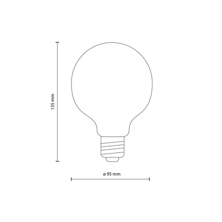 ŻARÓWKA E27 CLEAR 14 W 3000 K DIMMABLE
