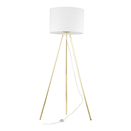 Lampa podłogowa UMBERTO White/Gold 1xE27