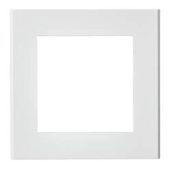 Ramka pojedyncza do gniazda brytyjskiego Ospel Sonata Biała