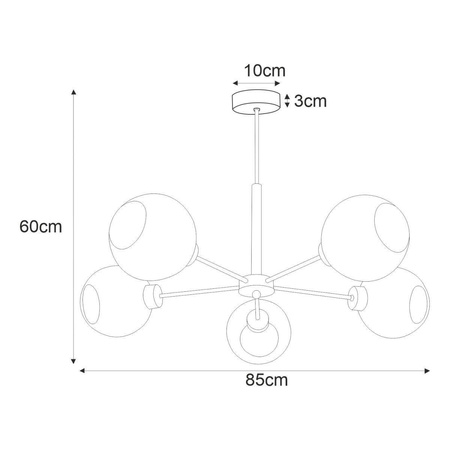 Lampa sufitowa K-4857 z serii LAMBERT