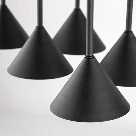 Lampa Wisząca Cono Black Mini 6xGU10 Czarna