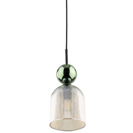 SOPHIA GREEN COGNAC LAMPA WISZĄCA 1XE14
