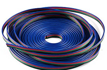 Przewód 4 Żyłowy PIN DO TAŚM LED RGB 1m kolorowy