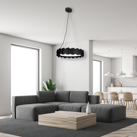Lampa wisząca SOHO BLACK 24W LED czarny metal