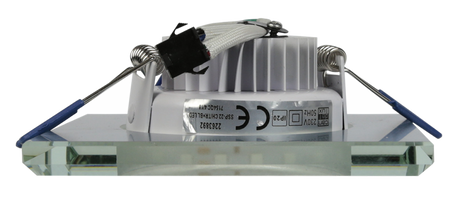 Oprawa stropowa chrom/niebieska kwadrat LED SSP-22 2263892