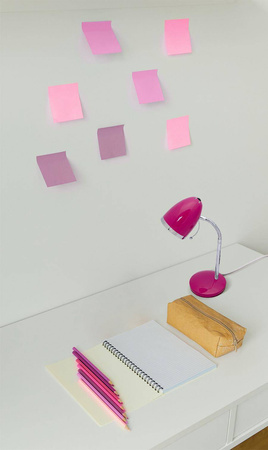 Dziewczęca, kolorowa lampka biurkowa K-MT-200 RÓŻOWY z serii KAJTEK