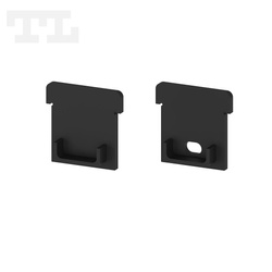 Komplet zaślepek bocznych czarnych P24-1 (1 szt. z otworem, 1 szt bez otworu) (nr kat 7724103)