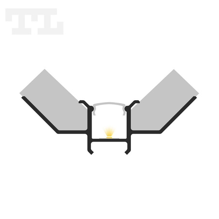 LED P17-4 Profil perforowany 2000 mm czarny lakierowany (nr kat 8617413)