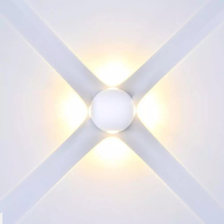 Kinkiet Ścienny V-TAC 4W LED Biały Okrągły IP65 VT-834 4000K 440lm
