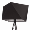 Lampa podłogowa NEPTUN trójnóg z abażurem czarny diament