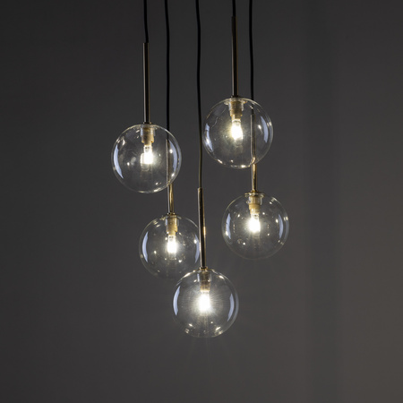 Lampa wisząca NILOS Black/Gold 5xG9