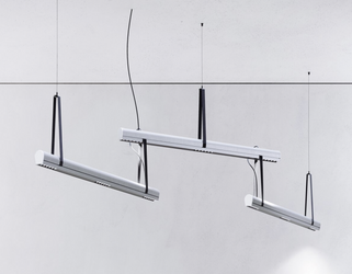 Kluś Lampa wisząca LED Tulip TU ADD ZW L=1131mm, DOT/Blenda, 43W, 4000K, DALI, SREBRNY