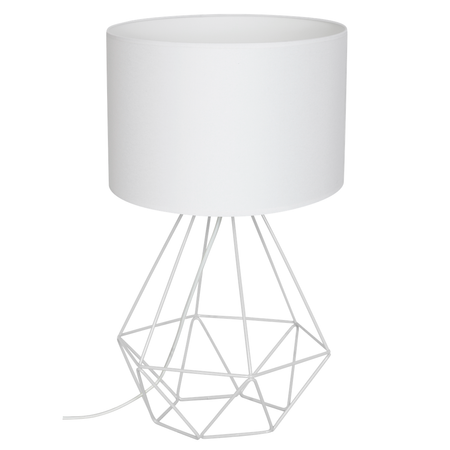 Lampka nocna BASKET WHITE druciana 1xE27 biała