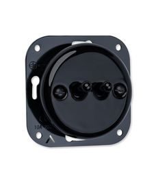 Włącznik ceramiczny podtynkowy żaluzjowy Toogle czarny