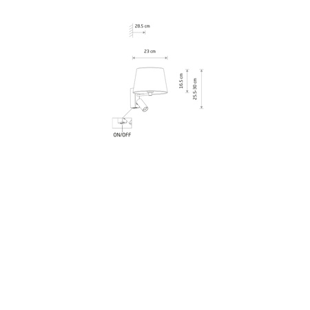 Kinkiet regulowany beżowy TUTOIA z led Nowodvorski 11684