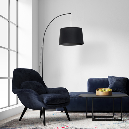 Lampa podłogowa ORTA Black 1xE27