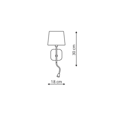Light prestige Marbella kinkiet czarny LP-332/1W BK