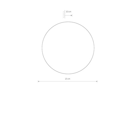 Kinkiet drewniany RING TIMBER LED S 7W 3000K 9cm