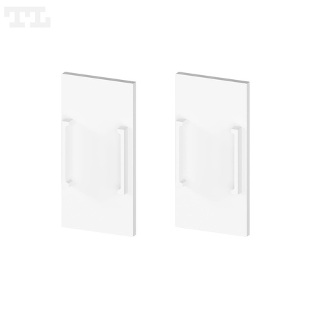 Komplet zaślepek bocznych białych P13-10 do osłonki C15 (2 szt bez otworu) (nr kat 77131002)