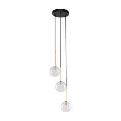 Lampa wisząca NILOS Black/Gold 3xG9