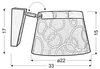 Lampa ścienna kinkiet 1X60W E27 biały chrom IMPRESJA 21-46478